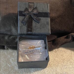 Brand New Burberry Burberry Criss Cross Gold Tone Pin 1”